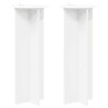 Support de Plante 2 pcs Blanc Ø40 x 100 cm Bois d'ingénierie 630537630537
