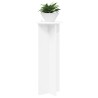 Support de Plante 2 pcs Blanc Ø40 x 100 cm Bois d'ingénierie 630537630537