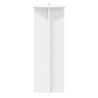 Support de Plante 2 pcs Blanc Ø40 x 100 cm Bois d'ingénierie 630537630537