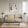 Support de Plante 2 pcs Blanc Ø29,5 x 60 cm Bois d'ingénierie 630538630538