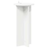 Support de Plante 2 pcs Blanc Ø29,5 x 60 cm Bois d'ingénierie 630538630538