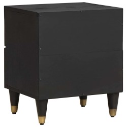 Cabinet de chevet avec tiroir 2 pcs Noir 40 x 33 x 46 cm 630549630549