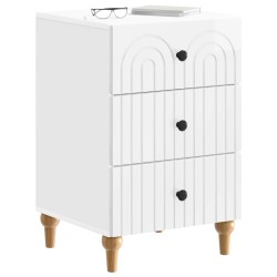 Cabinet de chevet avec tiroir Blanc brillant 43 x 41 x 66,5 cm 630550630550