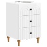 Cabinet de chevet avec tiroir Blanc brillant 43 x 41 x 66,5 cm 630550630550