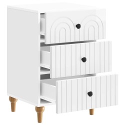 Cabinet de chevet avec tiroir Blanc brillant 43 x 41 x 66,5 cm 630550630550