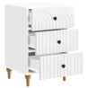 Cabinet de chevet avec tiroir Blanc brillant 43 x 41 x 66,5 cm 630550630550