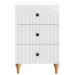 Cabinet de chevet avec tiroir Blanc brillant 43 x 41 x 66,5 cm 630550630550