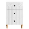 Cabinet de chevet avec tiroir Blanc brillant 43 x 41 x 66,5 cm 630550630550