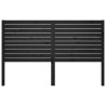 Tête de lit Noir 146x4x100 cm Bois massif de pin 630551630551