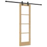 Porte coulissante ORKDAL Naturel et Noir 61 x 198,5 cm 630557630557