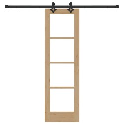 Porte coulissante ORKDAL Naturel et Noir 61 x 198,5 cm 630557630557