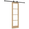 Porte coulissante ORKDAL Naturel et Noir 61 x 198,5 cm 630558630558
