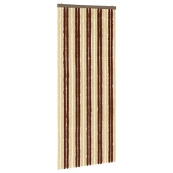 Rideau anti-insectes en chenille Marron et beige 90 x 220 cm 630560630560