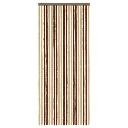 Rideau anti-insectes en chenille Marron et beige 90 x 220 cm 630560630560