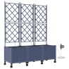 Porte-plante de jardin avec irrigation et roues 3 pc Gris PP 630564630564