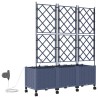 Porte-plante de jardin avec irrigation et roues 3 pc Gris PP 630564630564
