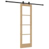 Porte coulissante ORKDAL Naturel et Noir 61 x 198,5 cm 630565630565
