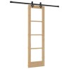 Porte coulissante ORKDAL Naturel et Noir 61 x 198,5 cm 630567630567