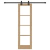 Porte coulissante ORKDAL Naturel et Noir 61 x 198,5 cm 630567630567