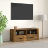 Meuble TV Chêne fumé 100x35x40 cm Bois d'ingénierie 630570630570