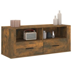 Meuble TV Chêne fumé 100x35x40 cm Bois d'ingénierie 630570630570