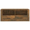 Meuble TV Chêne fumé 100x35x40 cm Bois d'ingénierie 630570630570