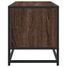 Meuble TV chêne marron 100x34,5x40cm bois d'ingénierie et métal 630571630571