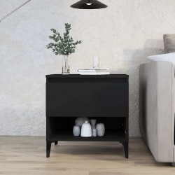 Table d'appoint Noir 50x46x50 cm Bois d’ingénierie 630572630572