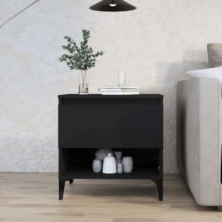 Table d'appoint Noir 50x46x50 cm Bois d’ingénierie 630572630572