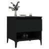 Table d'appoint Noir 50x46x50 cm Bois d’ingénierie 630572630572