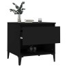Table d'appoint Noir 50x46x50 cm Bois d’ingénierie 630572630572