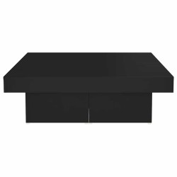 Table basse noir 90x90x28 cm bois d'ingénierie 630575630575