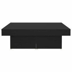 Table basse noir 90x90x28 cm bois d'ingénierie 630575630575