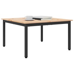 Table basse Naturel 80 x 80 x 45 cm Bois de pin massif 630577630577