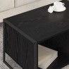 Table basse Chêne noir 80 x 50 x 40 cm Bois d'ingénierie 630579630579