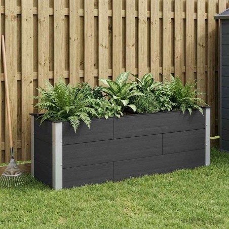 Jardinière surélevée Noir 150 x 50 x 54 cm 630581630581