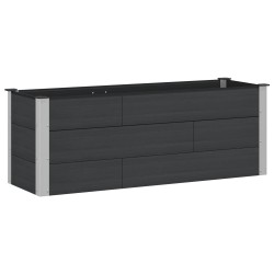 Jardinière surélevée Noir 150 x 50 x 54 cm 630581630581