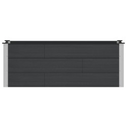 Jardinière surélevée Noir 150 x 50 x 54 cm 630581630581