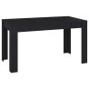 Table à manger Noir 140x74,5x76 cm Bois d'ingénierie 630582630582
