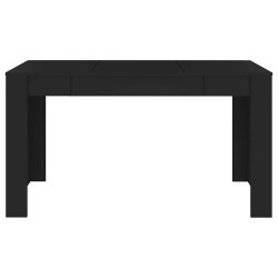Table à manger Noir 140x74,5x76 cm Bois d'ingénierie 630582630582