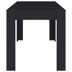 Table à manger Noir 140x74,5x76 cm Bois d'ingénierie 630582630582