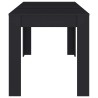 Table à manger Noir 140x74,5x76 cm Bois d'ingénierie 630582630582