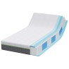 Matelas Blanc et Gris 90 x 200 cm Tissu jacquard 630591630591