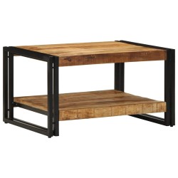 Table basse 70x50x38 cm bois de manguier massif brut 630593630593