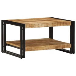 Table basse 70x50x38 cm bois de manguier massif brut 630593630593