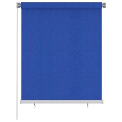 Store roulant d'extérieur 125 (l) x 140 (H) cm bleu HDPE 630596630596