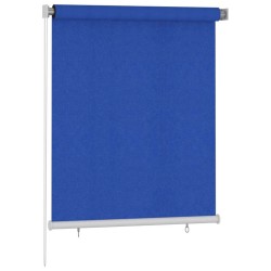 Store roulant d'extérieur 125 (l) x 140 (H) cm bleu HDPE 630596630596