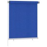Store roulant d'extérieur 125 (l) x 140 (H) cm bleu HDPE 630596630596