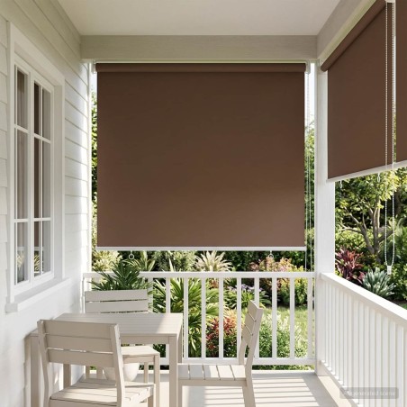 Store roulant extérieur protection UV Taupe Polyester 630598630598