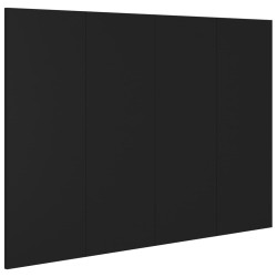  Tête de lit Noir 120x1,5x80 cm Bois d'ingénierie 